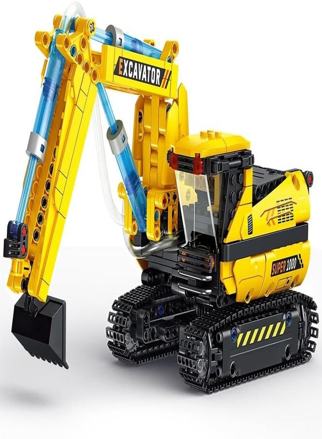KONIGIN Play Game Technic Hydraulic Excavator Building Blocks Set Engineering Car Model Educational Playset for Kids (554 Pcs) - Image 1